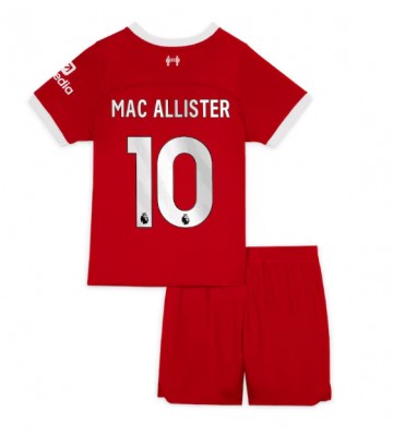 Liverpool Alexis Mac Allister #10 Replika Babytøj Hjemmebanesæt Børn 2023-24 Kortærmet (+ Korte bukser)